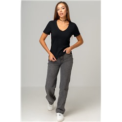 Женская футболка с V образным вырезом Happyfox