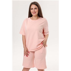 Шорты футер 2-х нитка  106/11/Бледно-персиковый