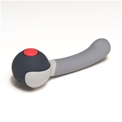 Серая насадка Reach для вибромассажёра Revel Body - 14 см.
