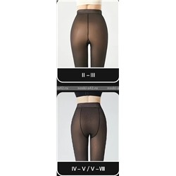 Женские лосины "Вторая кожа" имитация капрона с начесом 380 den