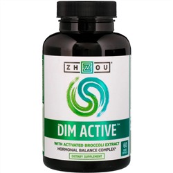 Zhou Nutrition, DIM Active, комплекс для гормонального баланса, 60 вегетарианских капсул