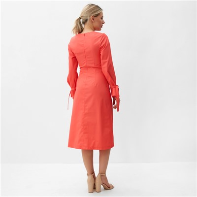 Платье миди женское MINAKU: Casual Collection, красное, размер 44