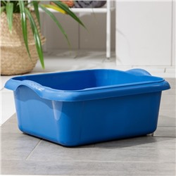 Таз прямоугольный, 14 л, 41.5×32×16 см, пластик, МИКС