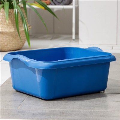 Таз прямоугольный, 14 л, 41.5×32×16 см, пластик, МИКС
