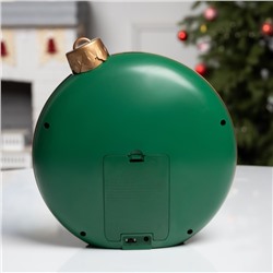 Фигура светодиодная «Зимнее сияние», 20.9×21.3×8.5 см, музыка, батарейки ААх3 (не в комплекте), USB, свечение тёплое белое