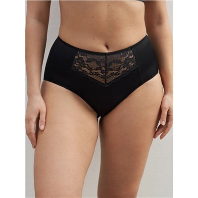 Omsa Трусы OmD 1234L EVERYDAY Трусы Slip Maxi (микрофибра с кружевом  высокая линия талии)