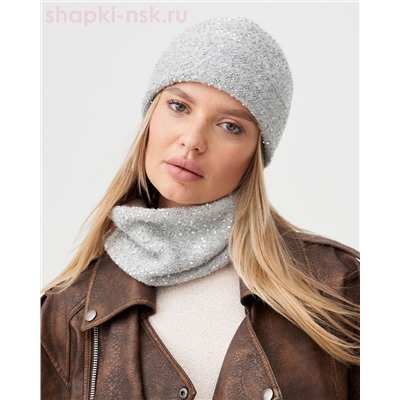 Мур альпака пайетки Шапка (56-58)