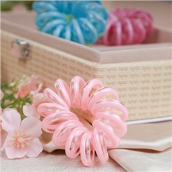 Резинка-пружинка для волос 5 см / QQ67-11 /уп 100/микс