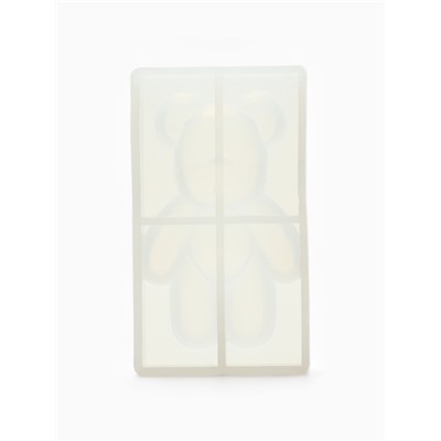 Набор для создания брелока из эпоксидной смолы «Мишка» с блёстками