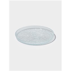 Десертная тарелка Magistro Waterfall, d=17 см, стекло, прозрачная