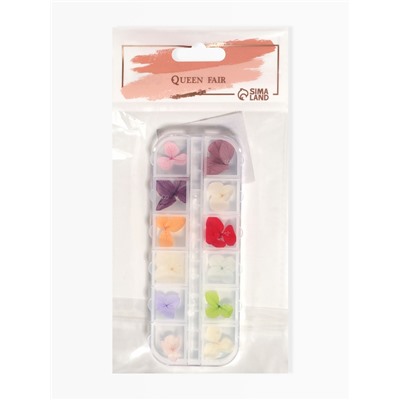 Сухоцветы для декора «Нежность», объёмные, 12 видов, в футляре, разноцветные