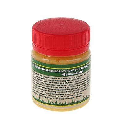 Мазь «Кавказская от геморроя» на основе календулы и прополиса, 30 мл., «Бизорюк»