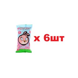 Angry birds 20шт Влажные салфетки детские Девочка 6шт