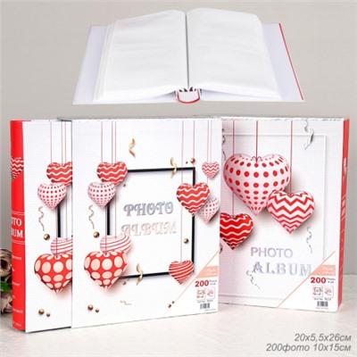 Фотоальбом 200 фото 10х15 / 9614 /уп 32/