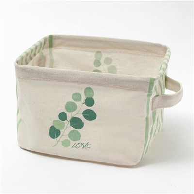 Текстильная корзинка «Эвкалипт», 20.5×16×14.5 см