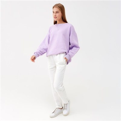 Костюм женский (свитшот, брюки) MINAKU: Casual Collection, сиреневый, размер 42