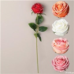 Цветок искусственный Роза 44 см КРАСНЫЙ / W78023 /уп 600/