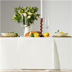 Дорожка на стол Этель Cloudy 40×146 см, лён 100%, плотность 210 г/м², белая