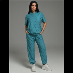 Костюм Суфле (Махра петроль сердечки)