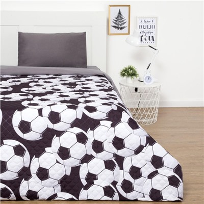 Покрывало 1.5-спальное «Этель. Футбольный мяч», 145×210±5 см, микрофибра