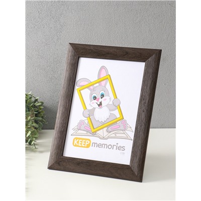 Фоторамка для фото 21×30 см Keep memories Luxe Elegance, с ножкой, пластик, коричневый, (пластиковый экран)