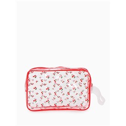 Косметичка для бассейна «Вишня», с ручкой, на молнии, пвх, прозрачная