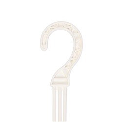 Подвес для кашпо, h=47 см, пластиковый, белый