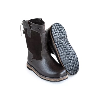 Сапоги мужские Барс, коричневые, на войлочной подошве