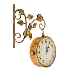 УЦЕНКА Часы настенные интерьерные «Финетти», двусторонние, на подвесе, 28×29.5 см, d=21.5 см, от батареек 2хАА