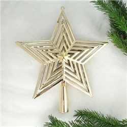 Верхушка на елку Звезда 23.5*20.3*3.5 см / LF-7125G/S /уп 240/ (Золото)