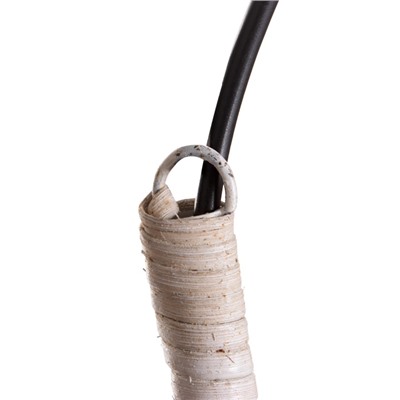 Светильник потолочный из ротанга «Саламет», 1×120 Вт, Е27, 30×30×40 см, белый