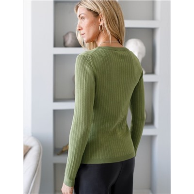 Джемпер тонкой вязки из вискозы с нейлоном