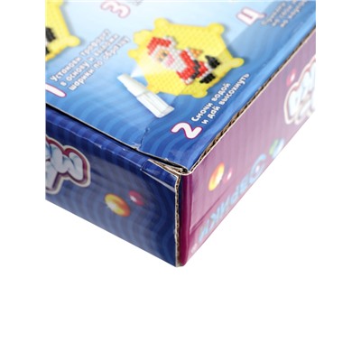 Аквамозаика с декорациями «Дед Мороз и Снегурочка», 3 трафарета, 312 шариков