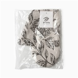 Варежка-прихватка «Этель» Black flowers, 20×27 см,100% хлопок, саржа 190 г/м²