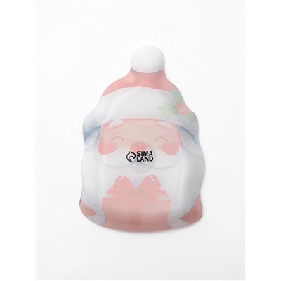 Тарелка новогодняя плоская «Дедушка Мороз», 13.8×20.5 см