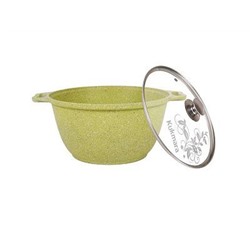 Кастрюля 1л со стеклянной крышкой, АП линия Trendy style (lime)