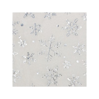 Плед с рукавами «Этель» «Серебряные снежинки» 150×200 см,100% п/э, корал-флис 220 г/м²