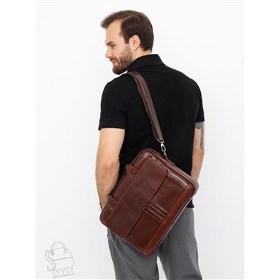 Портфель мужской кожаный 0883Z coffee Zinimsk
