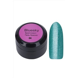 Bluesky Гель-краска для ногтей / Brilliant 04BR, изумрудный, 8 мл KRISTALLER, 1109238