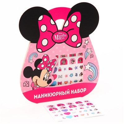 Наклейки для ногтей детские, Минни маус