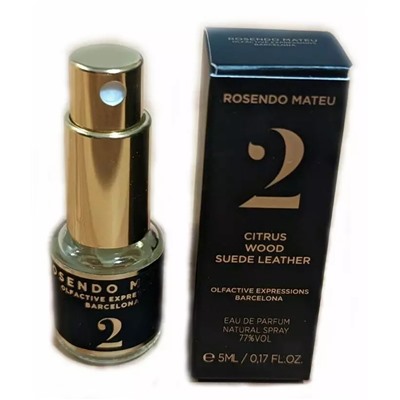 ROSENDO MATEU №2 CITRUS, WOOD, SUEDE LEATHER edp 5ml mini