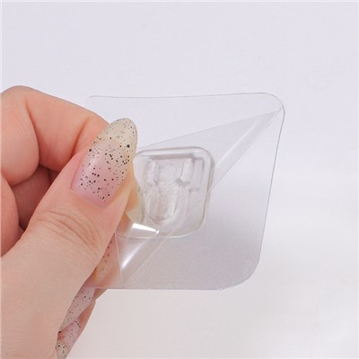 Органайзер для хранения, навесной, 2 секции, с клеевыми крючками, 20.2×11×6.4 см, белый/серый