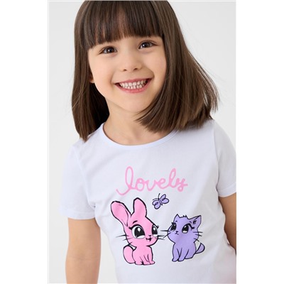 Пижама текстильная для девочек PLAYTODAY, 1241082