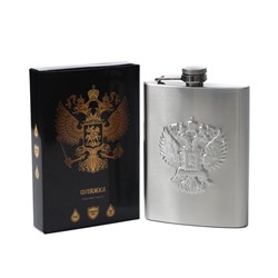 Фляжка «Двуглавый орёл», 240 мл, хром