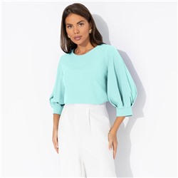 Блуза прямого силуэта, Предвкушение встречи (тиффани)