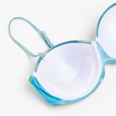 Купальник раздельный перламутровый женский MINAKU, голубой, размер 44