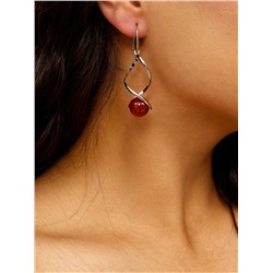 Серьги длинные с натуральным камнем, 035,арт. 218.005