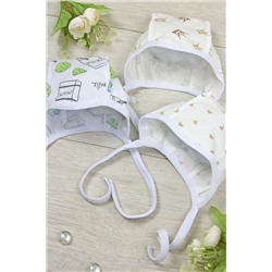 Набор 3 чепчика интерлок для девочки в ассортименте арт.ЧП-3ИД/ассортимент