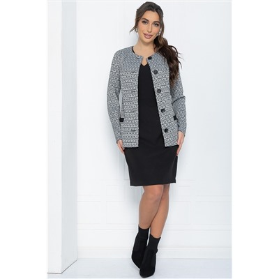 Жакет Времена года (черно-белый) Б14566-19М