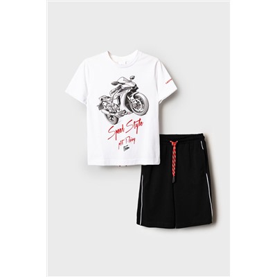 Комплект трикотажный для мальчиков: фуфайка (футболка), шорты PLAYTODAY, 1239867